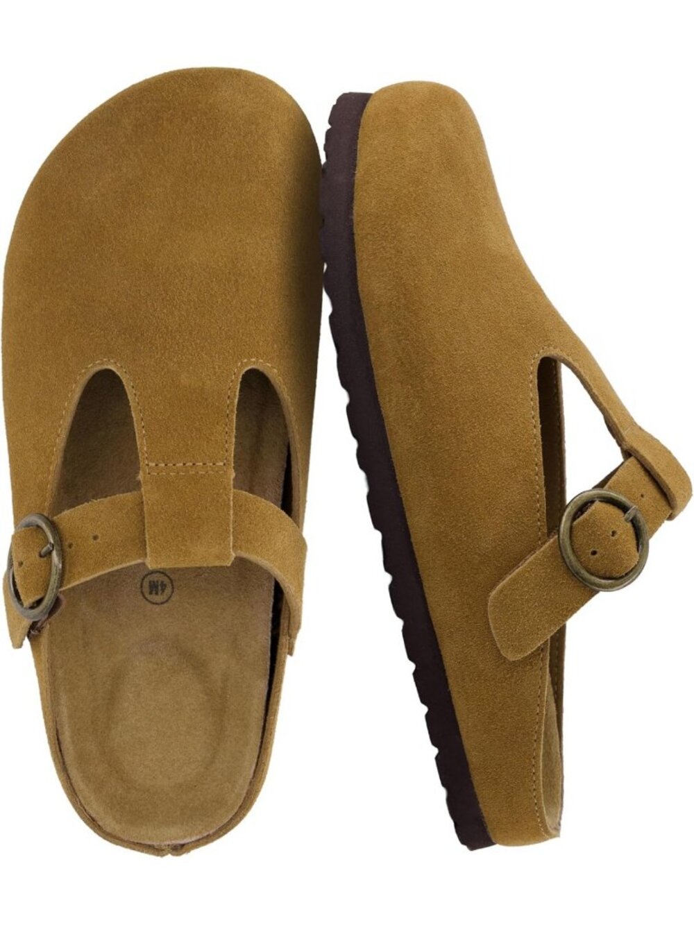 CUSHIONAIRE Heddy 100% Genuine Suede Kids Clogs for Boys and Girls